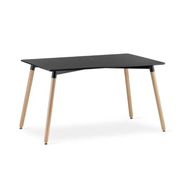 Trpezarijski sto pravougaoni crni 120x80cm 25-KS004