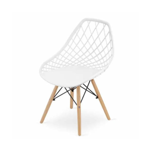 Trpezarijska stolica Skandi bela 25-KS008