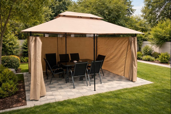 Gazebo metalna tenda bež Bally 3x4m