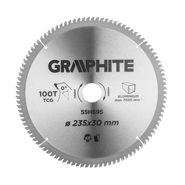 Kružna testera za aluminijum 235 mm – 100 zuba - GRAPHITE 55H695