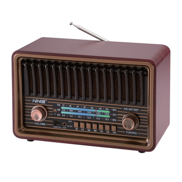 Retro RGB Bluetooth radio 8075BTB