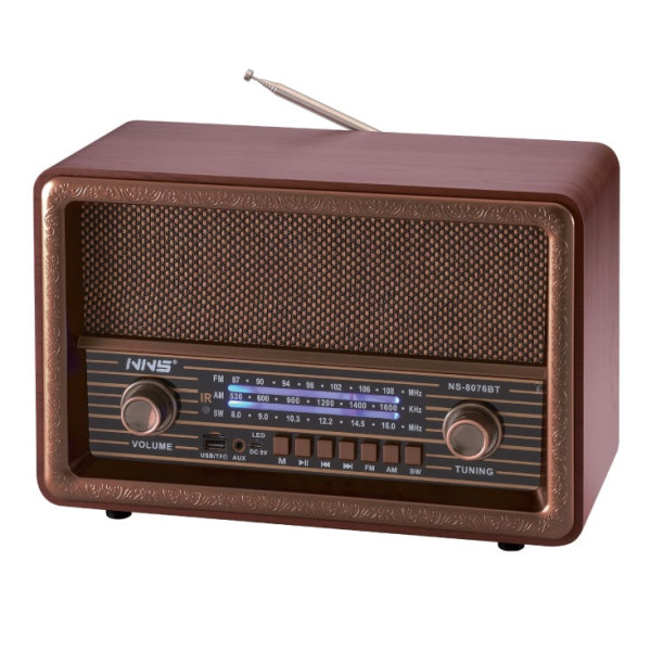 Retro RGB Bluetooth radio 8076BTB
