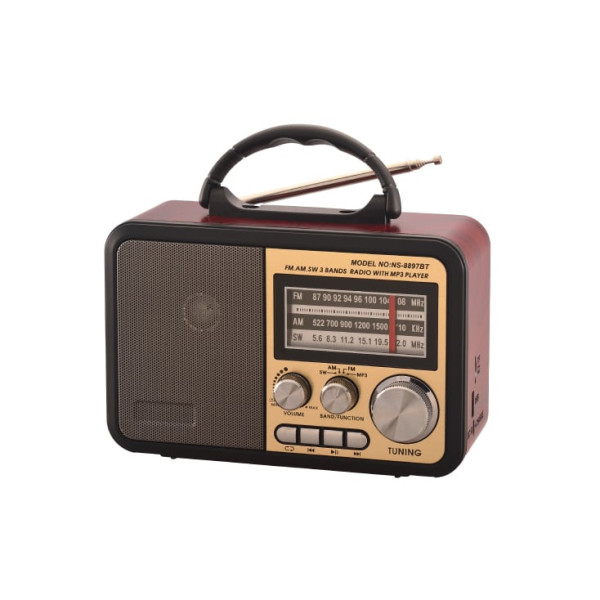 Prenosni retro Bluetooth radio 8897BTC