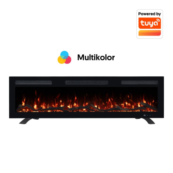 PROSTO smart el. 50'' 3u1 multikolor s. kamin 1800W