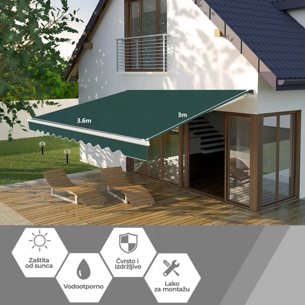 Tenda 360x300cm Zelena ( 1923 ) 