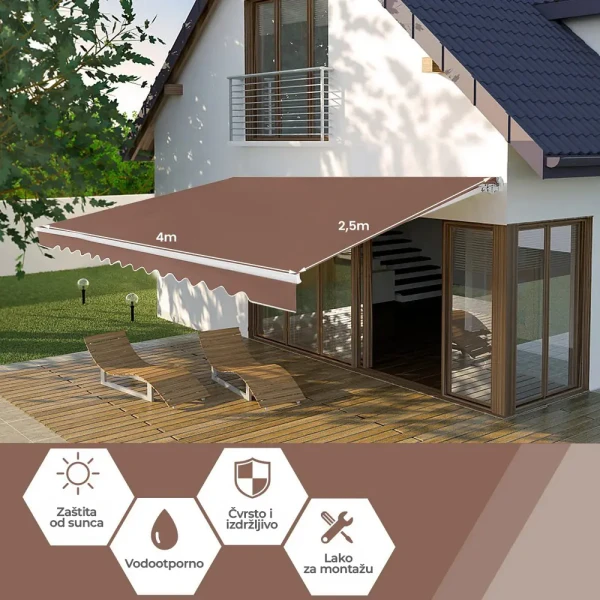 Tenda 400x250cm Braon ( 1925 ) 