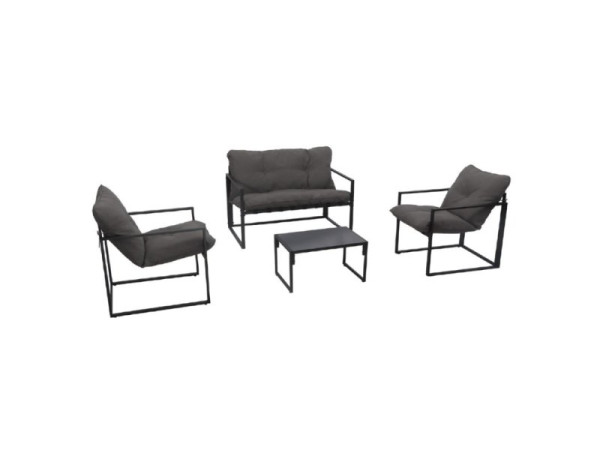 Baštenski set 4-delni, čelik i PE 32-393000
