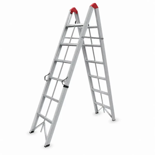 SuperStep Duple Sklopive Štapne Alu Merdevine 2x6 218cm ( 1892 ) 
