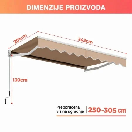 Montelux Solara 250x200cm Bež Tenda ( 1984 ) 