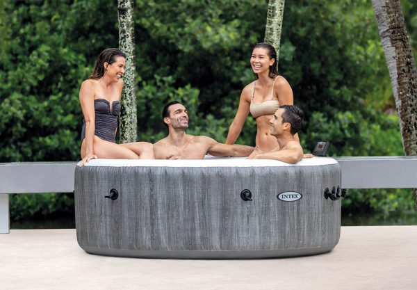Intex PURE Jacuzzi GREYWOOD DELUXE SET 1.96m bubble spa set 28440NP