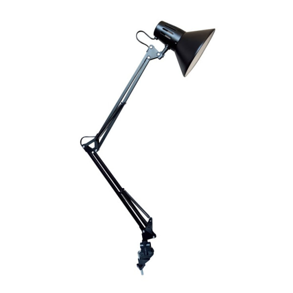 Stona lampa PANAN Classic Hook E27, OSRAM crna