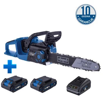 Scheppach aku lančana testera BC-CS355Duo -X set XL2 2x4ah IXES 5910309401