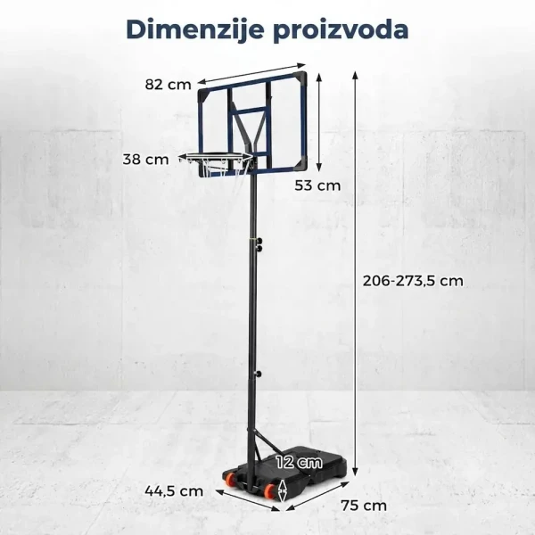 Sportivo Koš podesive visine 206-273 cm ( 2127 )