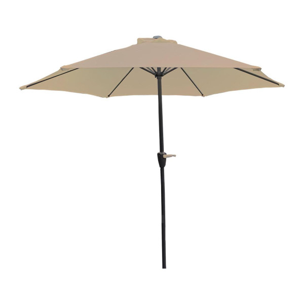 Aluminijumski suncobran 270 cm sivo-braon