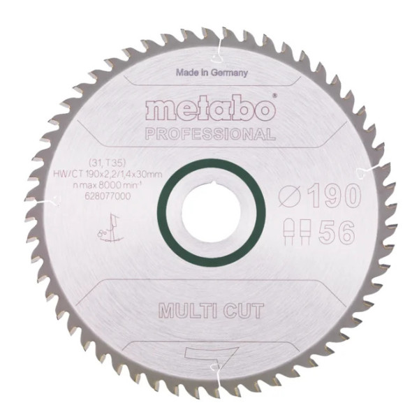 METABO - LIST KRUZNE TESTERE HW/CT 190X30-56 628077000