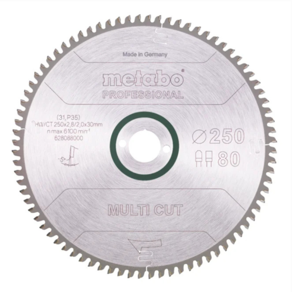 LIST KRUŽNE TESTERE HW/CT 250x30-80 628088000