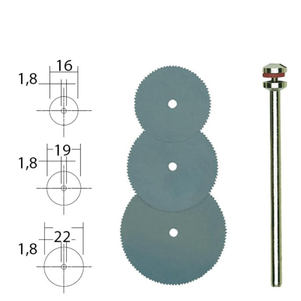 LIST KRUZNE TESTERE 3kom 16,19,22mm 