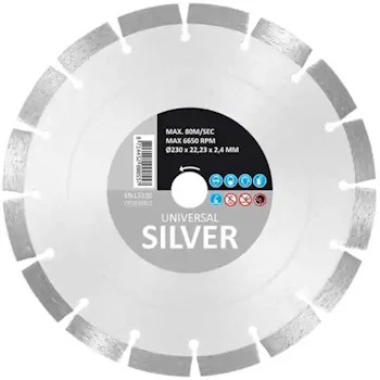 CARAT DIJAMANTSKA REZNA PLOCA UNIVERZAL SILVER 125X22.23mm STARTER hCESI125310