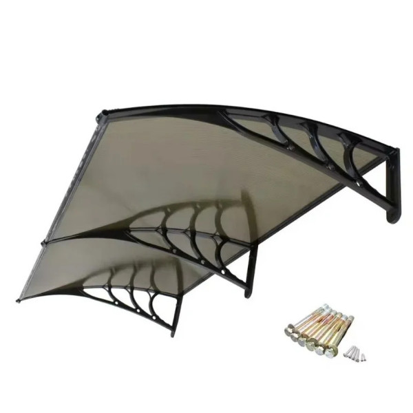 Nadstrešnica Aluminijumska 200x150cm Crna Bronza 5mm ( 2158 )
